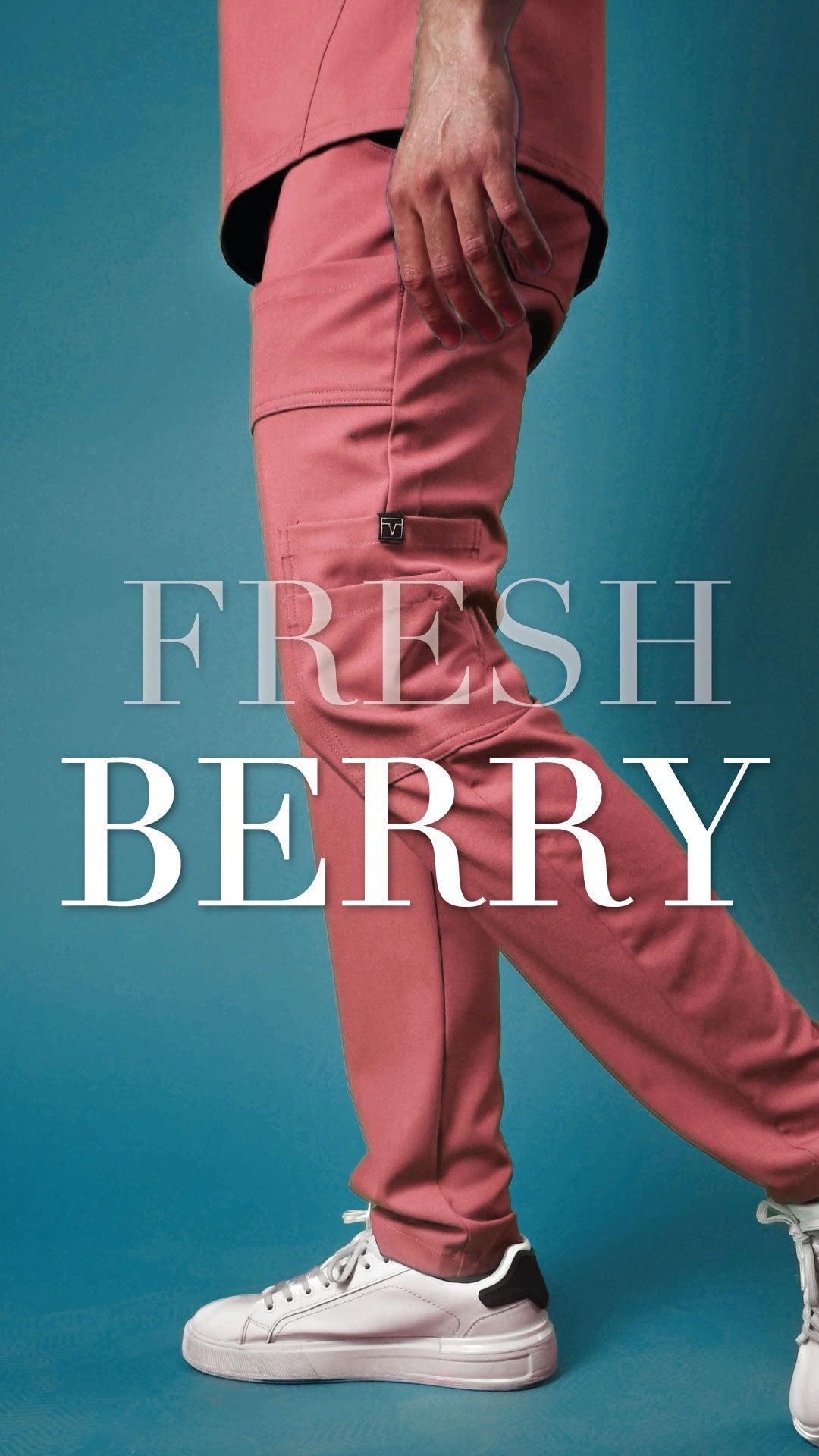 Scrub Clásico Caballero Fresa