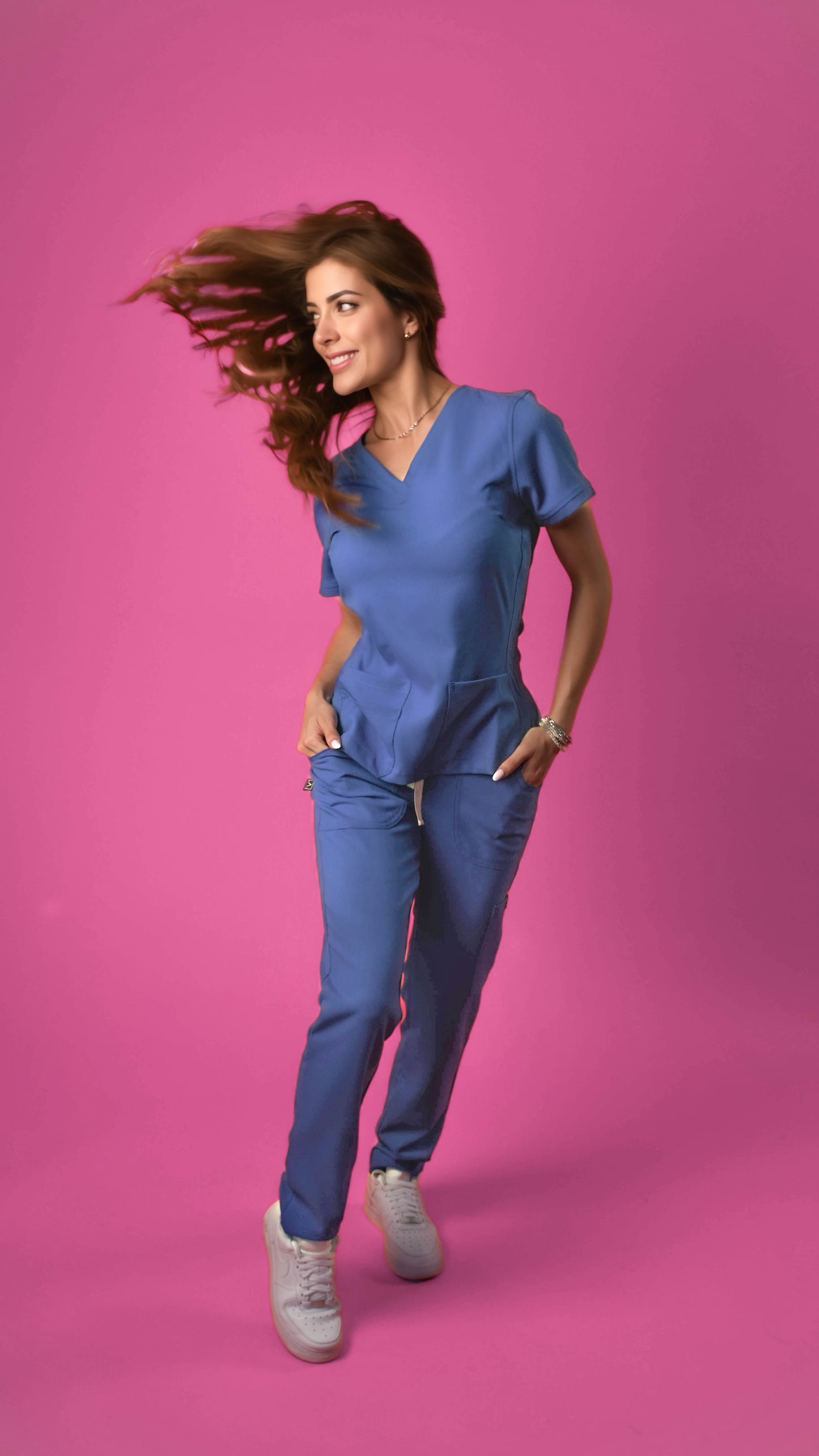 Scrub Dama Clasico Azul Navy