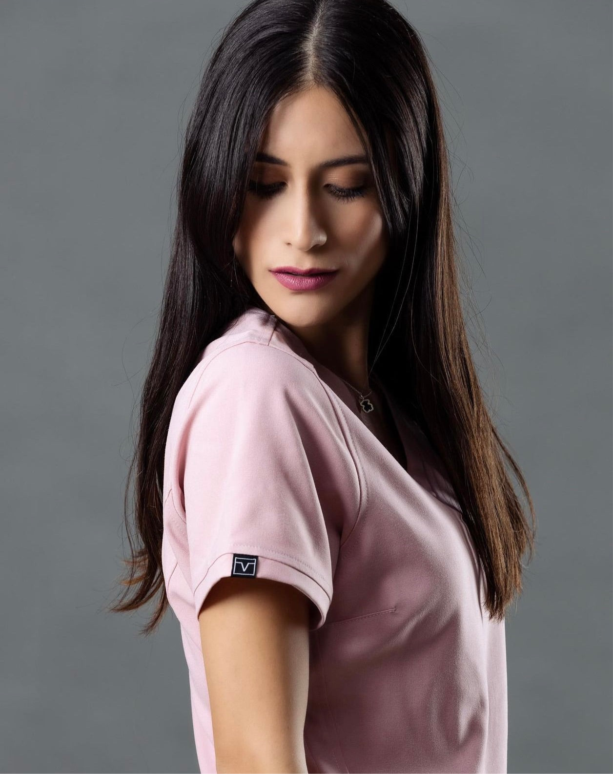 Scrub Jogger Dama Rosa Palo