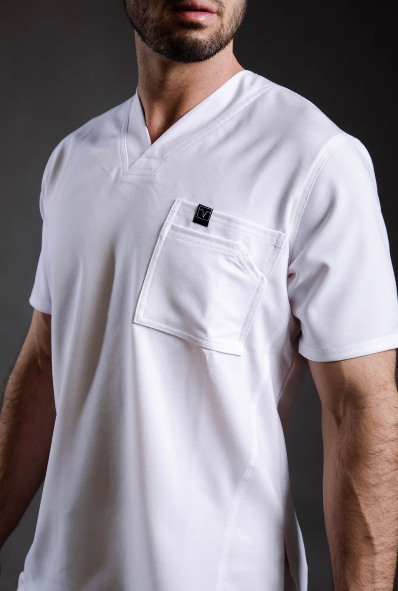 Scrub Jogger Caballero Blanco