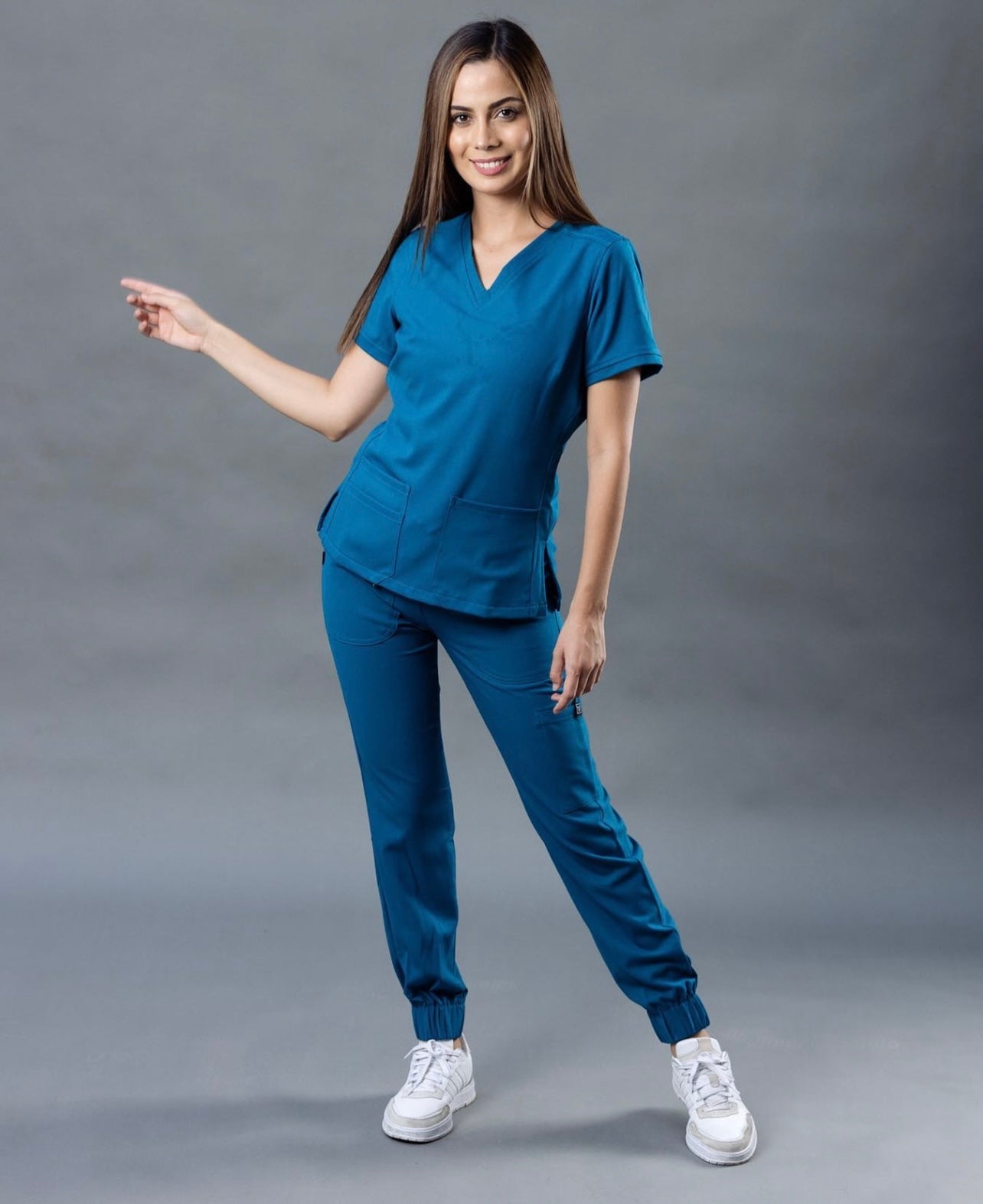 Scrub Jogger Dama Azul Caribe