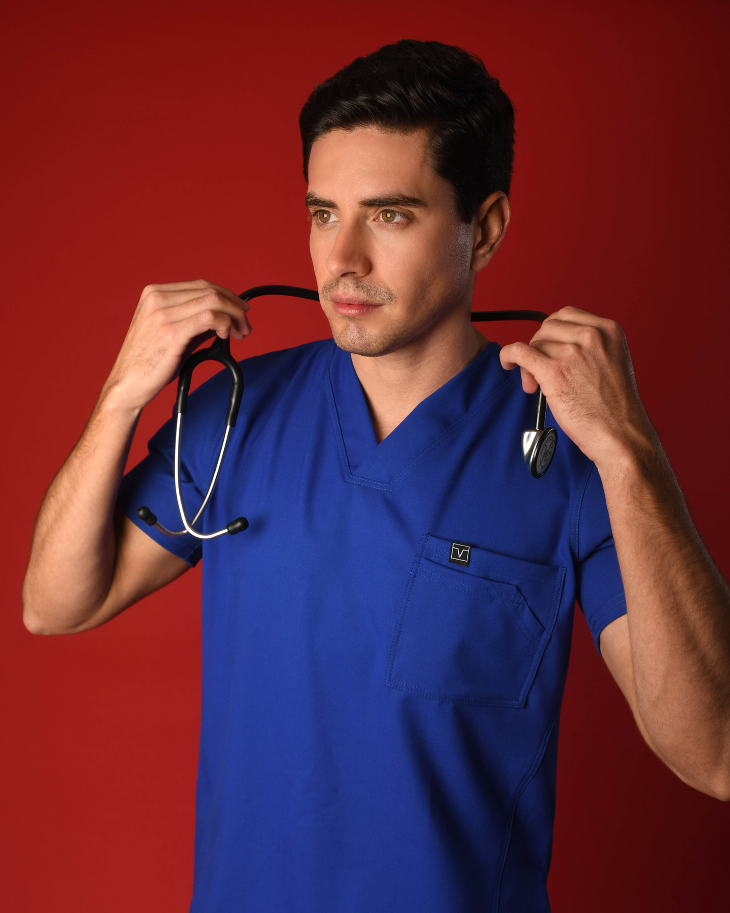 Scrub Clásico Caballero Azul Rey