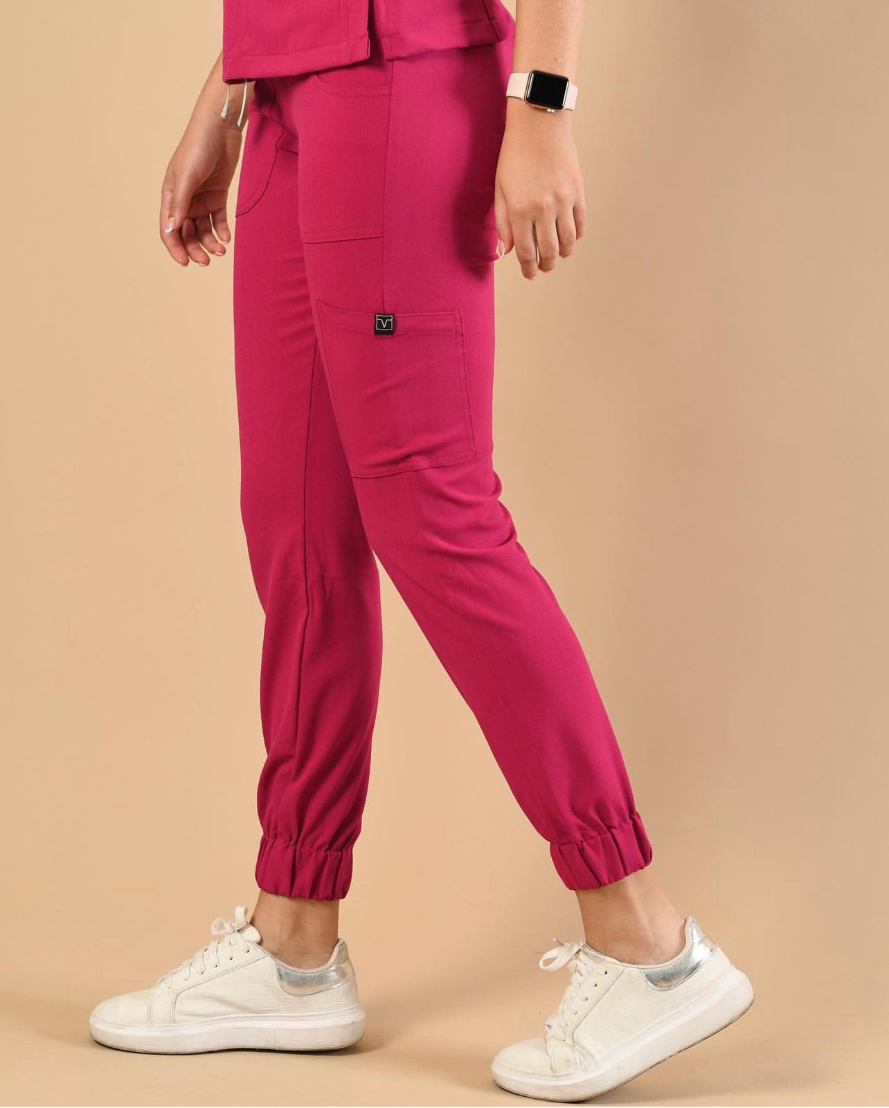 Scrub Jogger Dama Fucsia