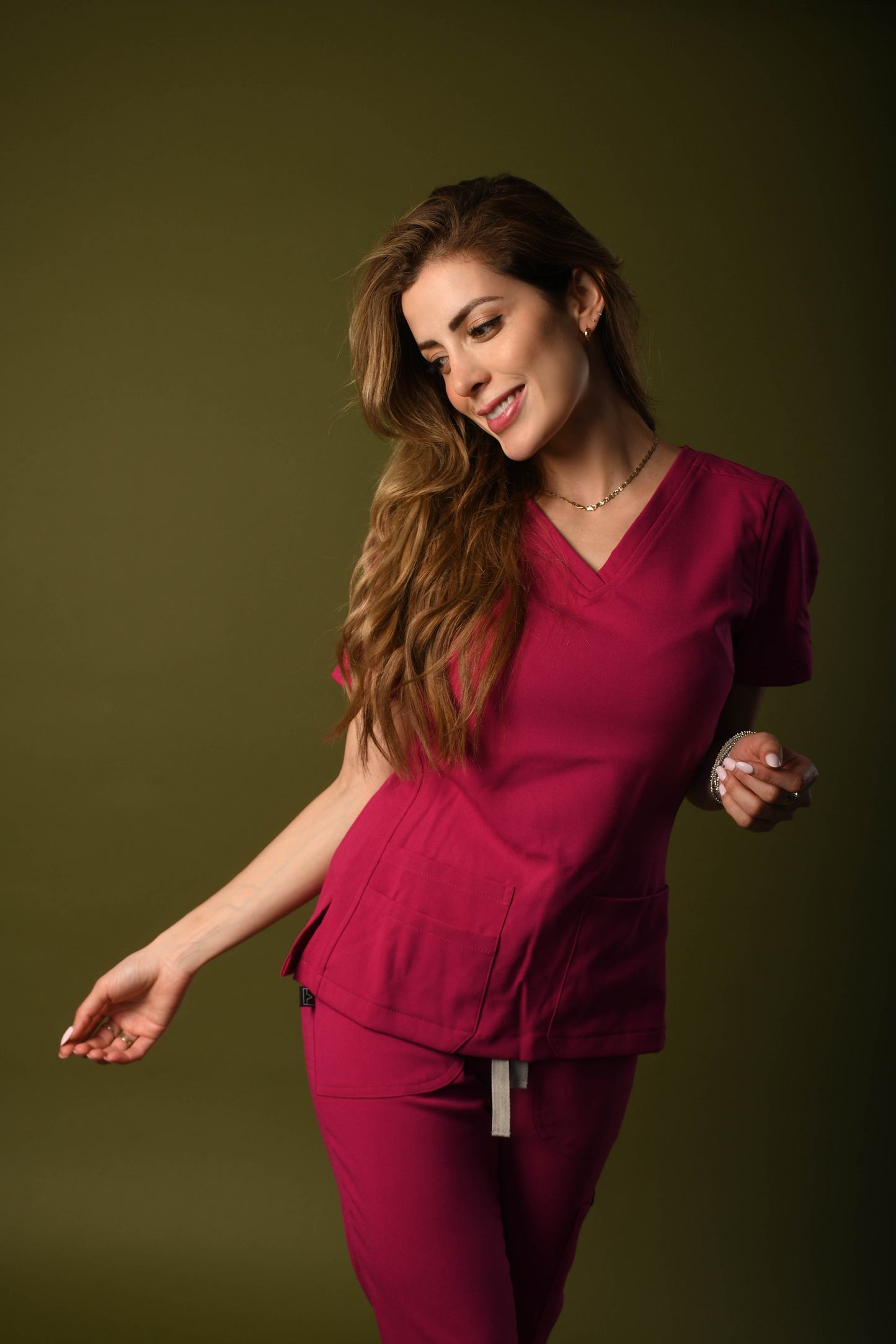 Scrub Clásico Dama Fucsia