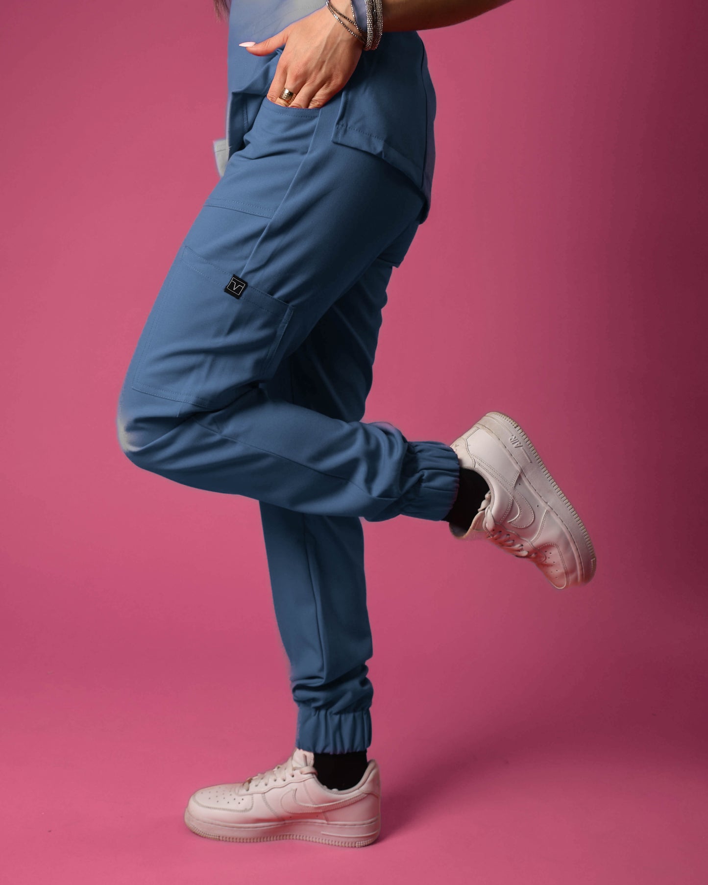 Scrub Jogger Lady White