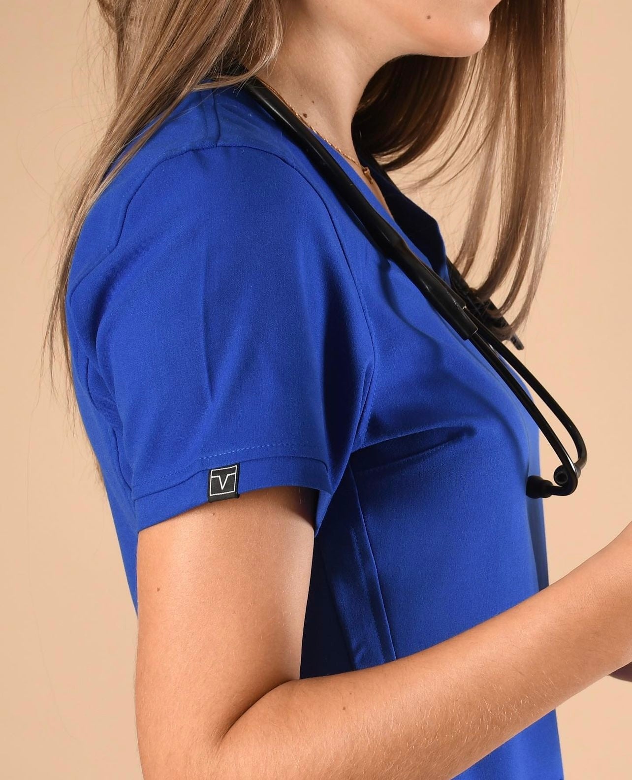Royal Blue Ladies Scrub Jogger
